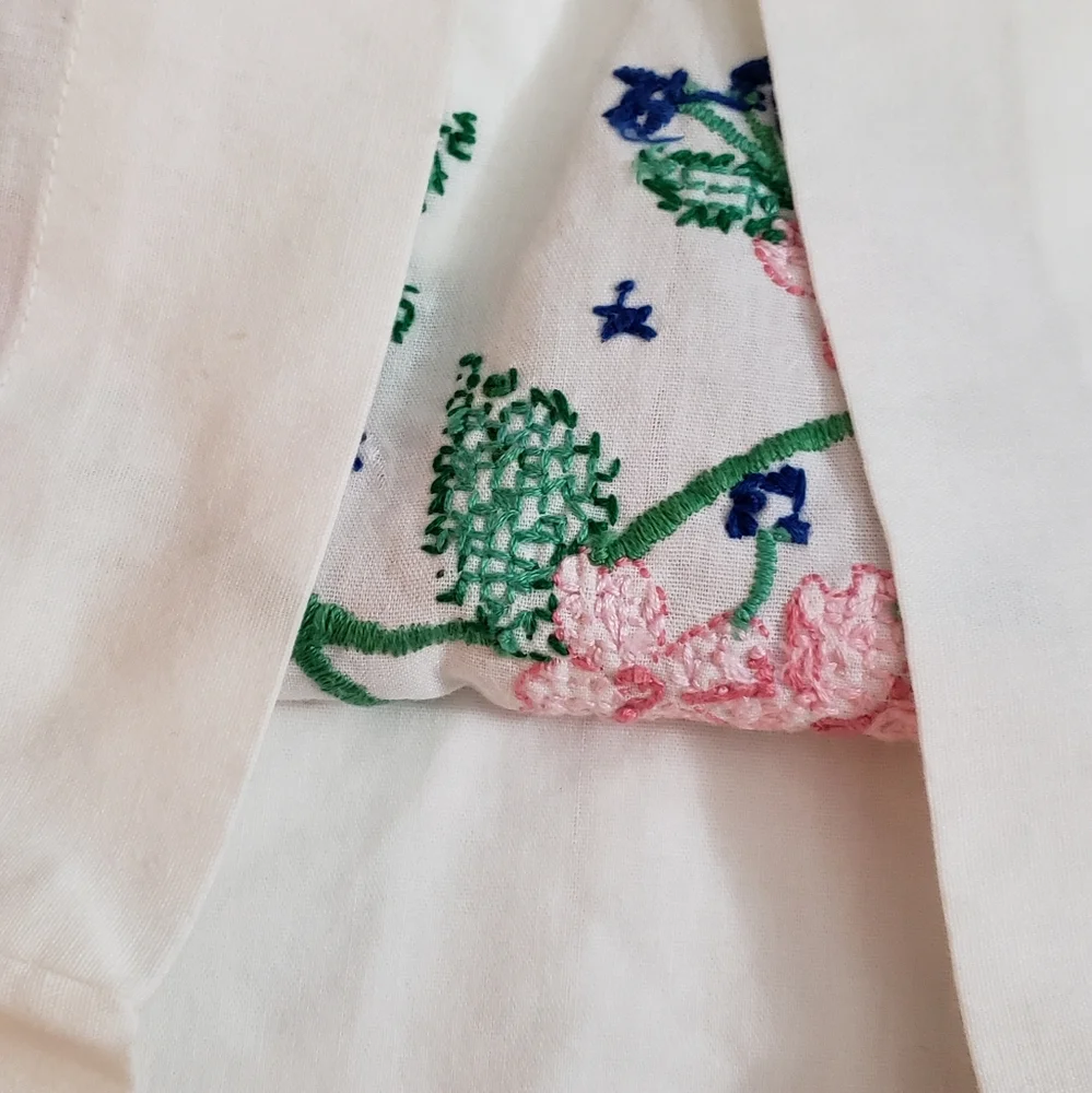 Vintage Pillowcase Needlepoint Standard Size